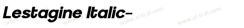 Lestagine Italic字体转换